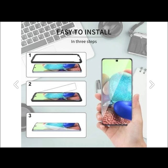 Samsung Galaxy A71 5G/4G Screen Protector & Camera Lens Protector 3pk - Picture 5 of 9